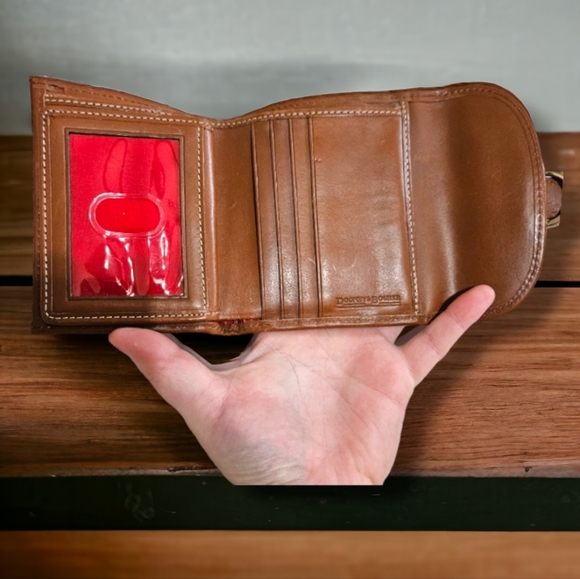 Dooney & Bourke Vintage Monogram Double Snap Wallet with Coin Zip. Rare - Picture 3 of 15